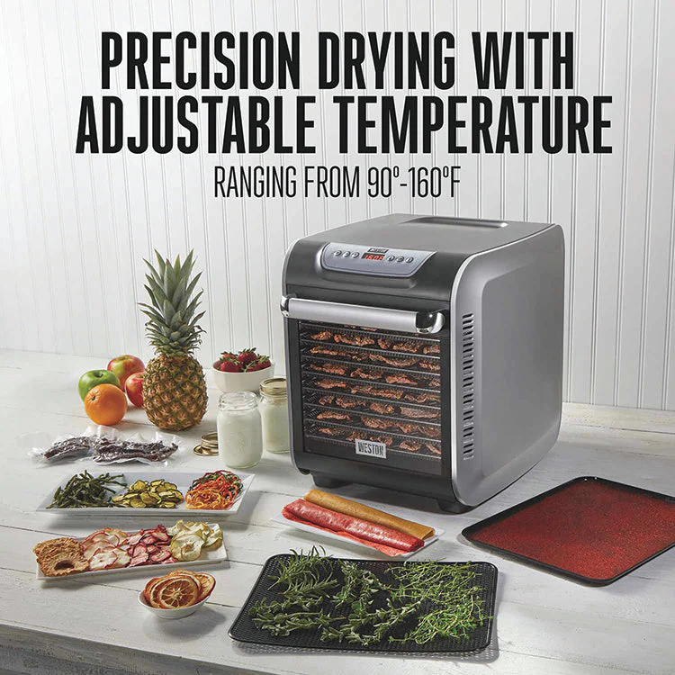 10-Tray Digital Food Dehydrator With Oven-Style Door - Image 3