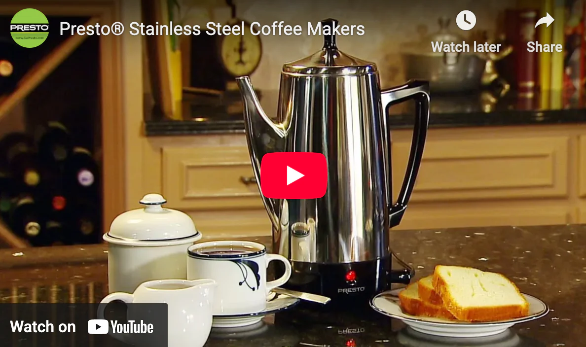 12 Cup Stainless Steel Perk Coffee Maker - Image 2