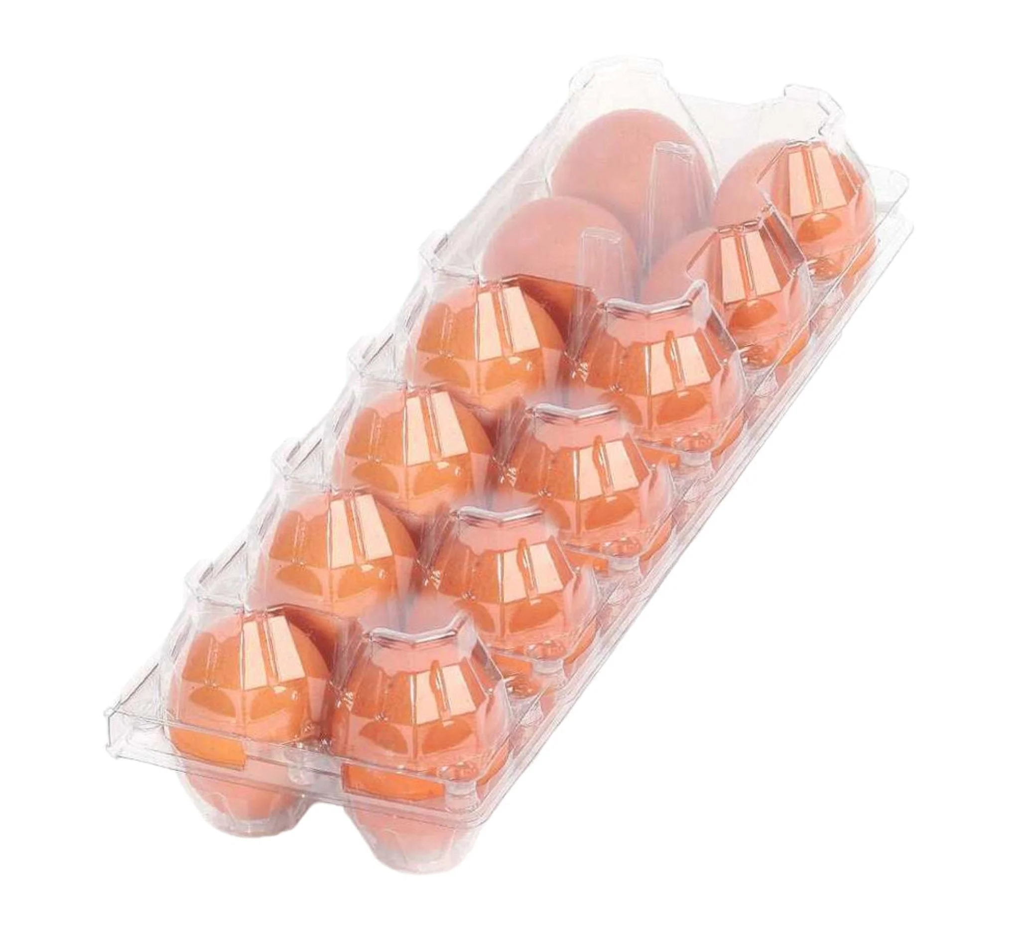 12-Egg Cartons - Clear Plastic - Image 2