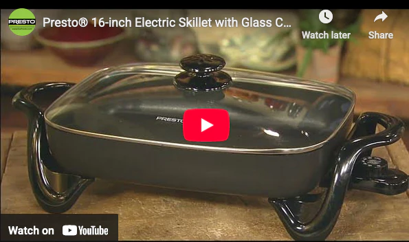 16" Electric Skillet w/Glass Cover - Image 4