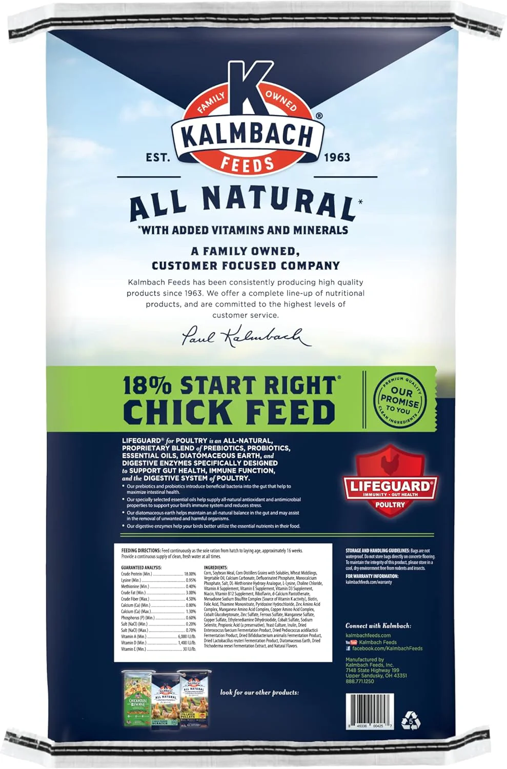 18% All Natural Start Right Chick Crumbles - 25 lb - Image 2
