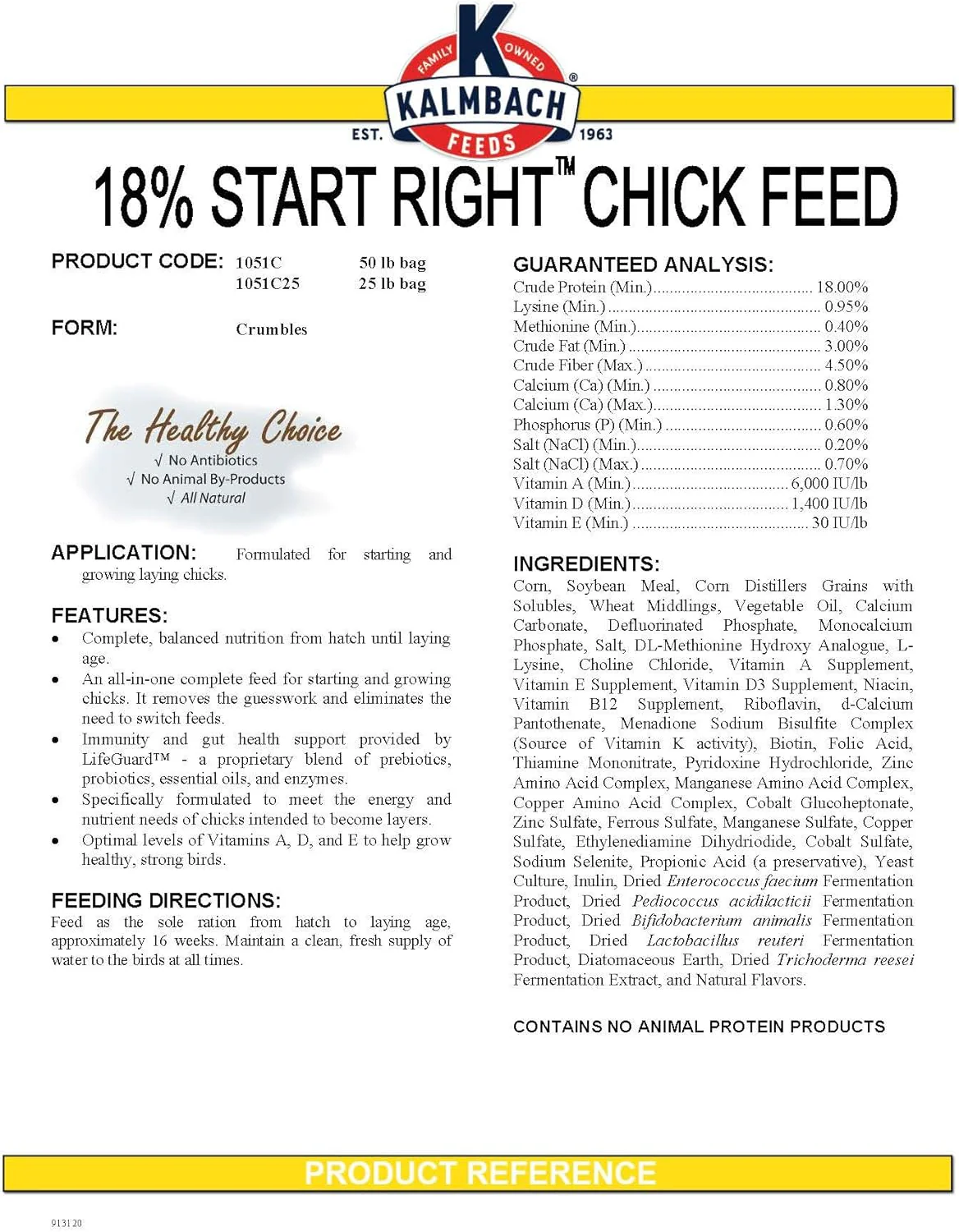 18% All Natural Start Right Chick Crumbles - 25 lb - Image 6