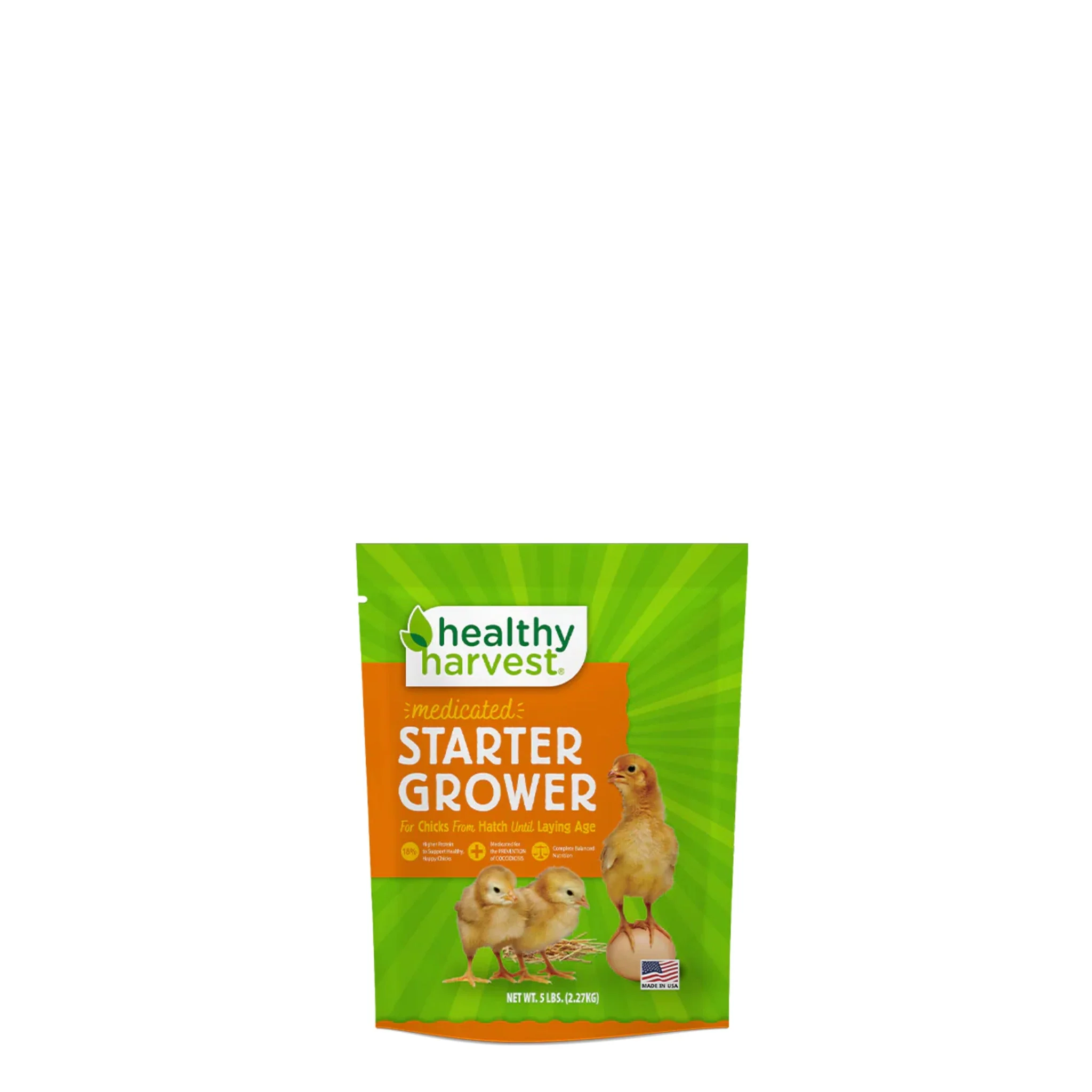18% Healthy Harvest Medicated Starter/Grower - 5 lb - Image 3