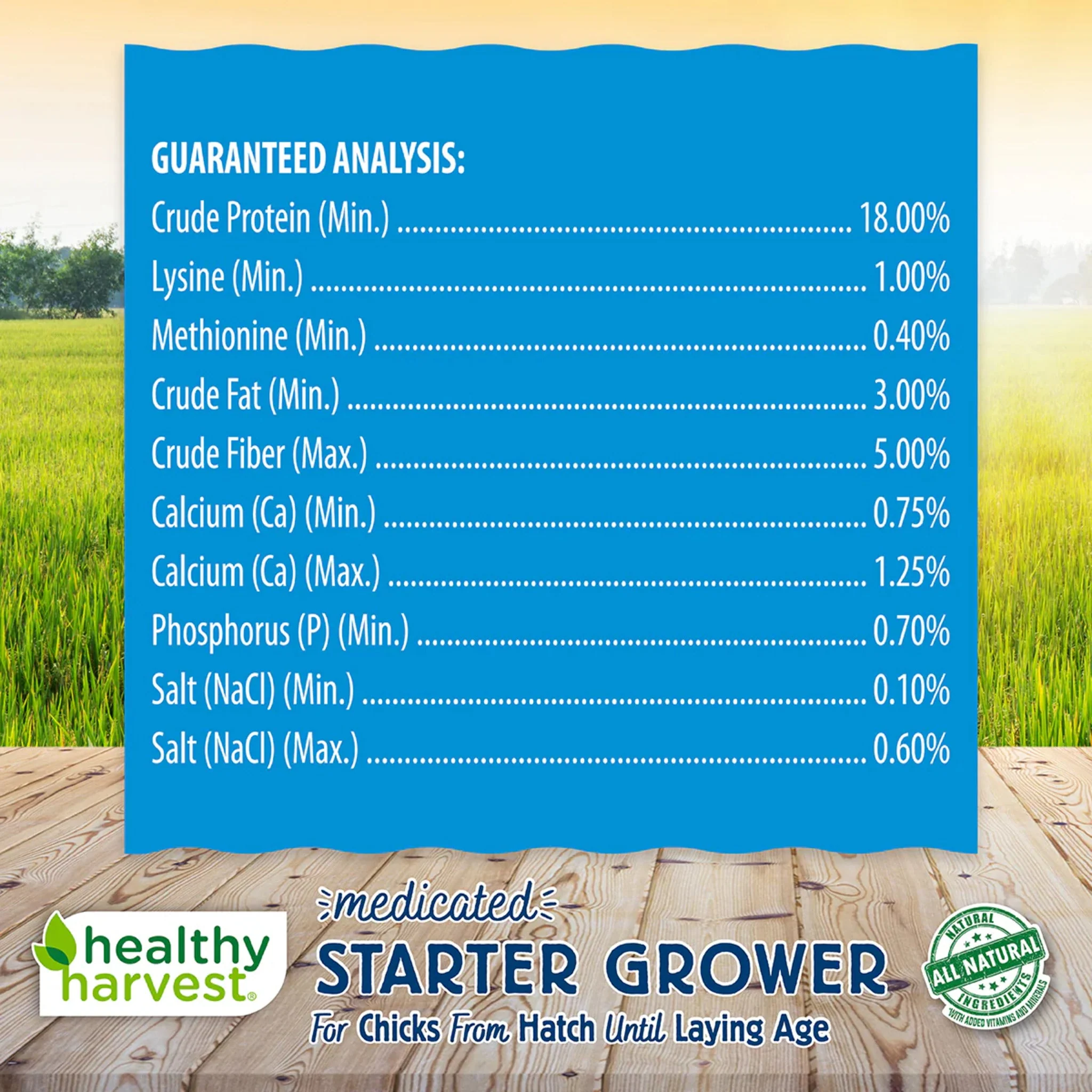 18% Healthy Harvest Medicated Starter/Grower - 5 lb - Image 5