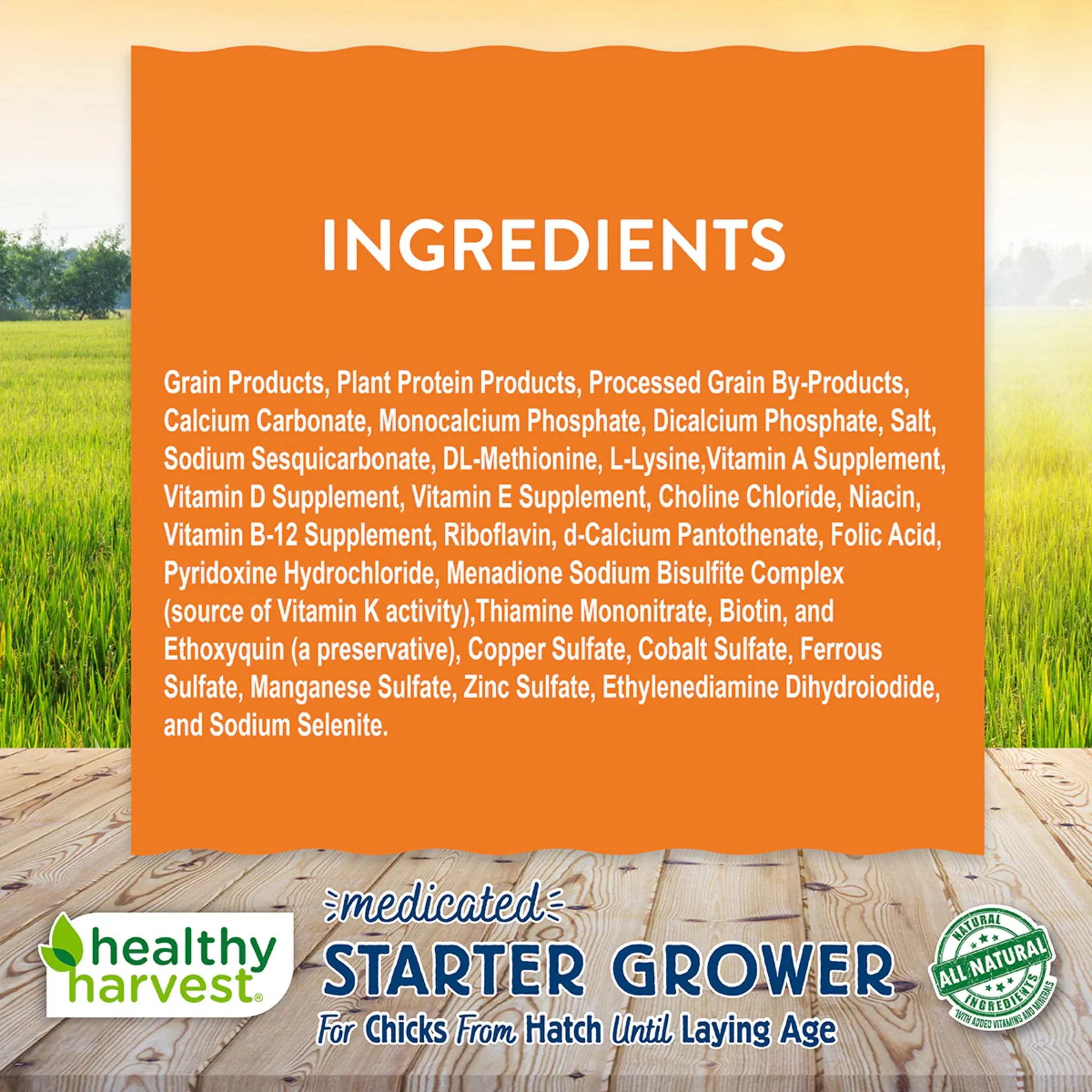 18% Healthy Harvest Medicated Starter/Grower - 5 lb - Image 6