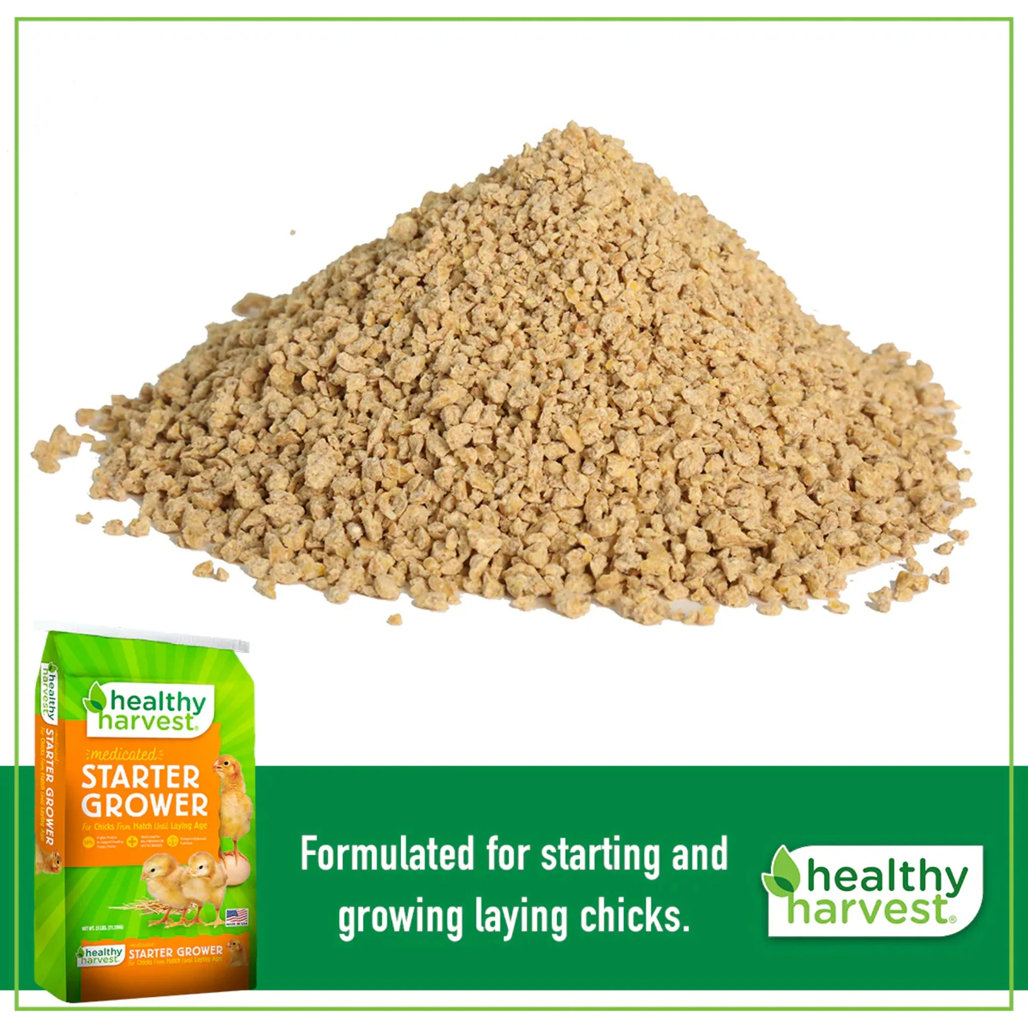 18% Healthy Harvest Medicated Starter/Grower - 5 lb - Image 9