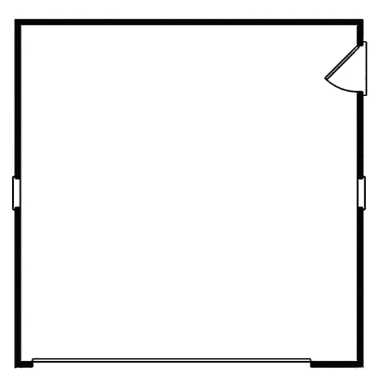 2-Car Economy Garage: 12' Tall, E-Plan - Image 2