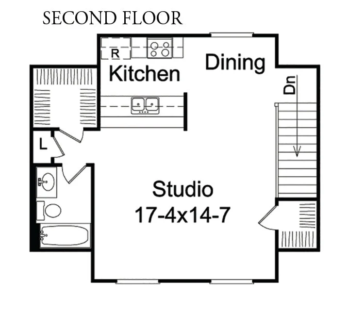 Phylicia Barn 2-Car Garage Apartment, E-Plan - Image 3