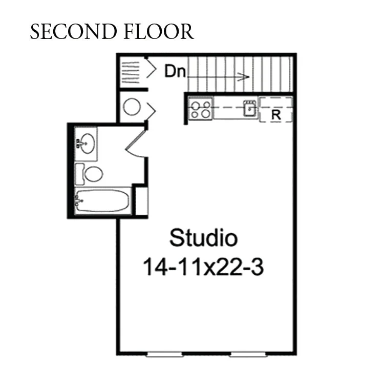 Sierra 2-Car Garage Apartment, E-Plan - Image 3
