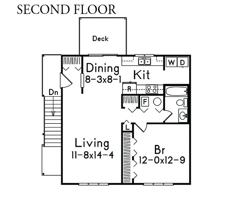 Magdelena 2-Car Garage Apartment, E-Plan - Image 3