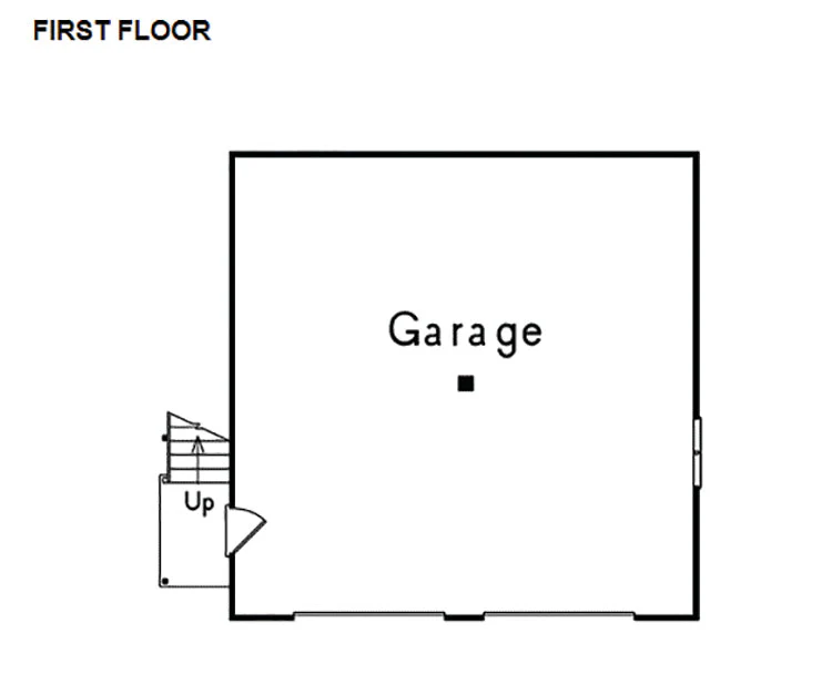 Spencer Park Western 2-Car Garage, E-Plan - Image 2