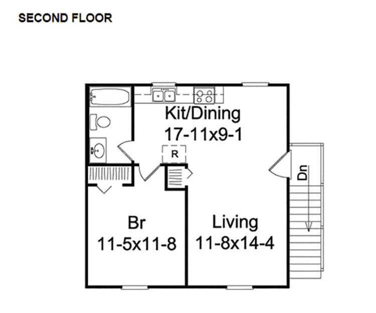 Kalinda 2-Car Garage Apartment With Exterior Entrance, E-Plan - Image 3