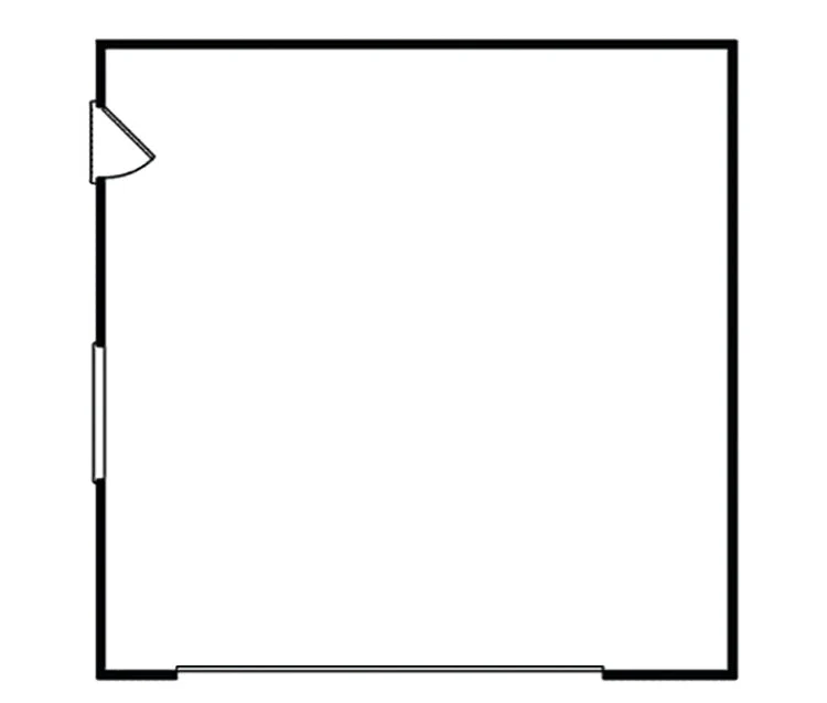 2-Car Gambrel Roof Garage, E-Plan - Image 2