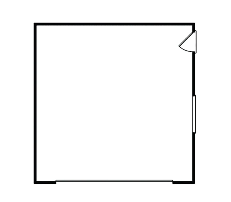 Janelle 2-Car Hip Roof Garage, E-Plan - Image 2
