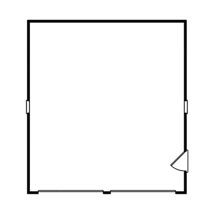 Colburg 2-Car Reverse Gable Garage, E-Plan - Image 2