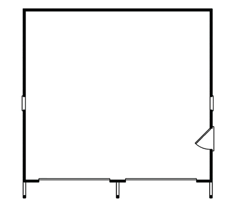 Willamina Reverse Gable 2-Car Garage, E-Plan - Image 2
