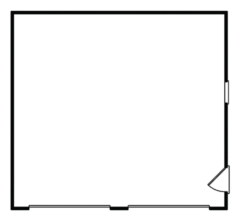 Nichelle 2-Car Reverse Gable Garage, E-Plan - Image 2