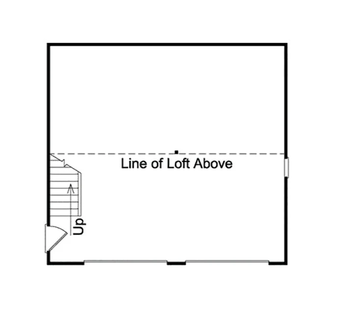 Prima 2-Car Garage With Loft, E-Plan - Image 2