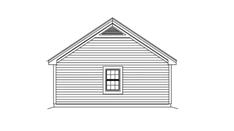 2-Car Garage With Office And Storm Shelter, E-Plan - Image 3