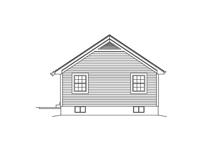 2-Car Garage With Shop And Safety Shelter, E-Plan - Image 4