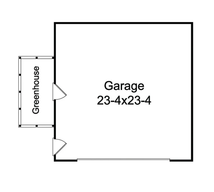 Katrina Garage With Greenhouse, E-Plan - Image 2