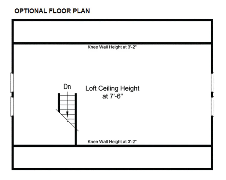 2-Car Garage With Workshop & Loft, E-Plan - Image 4