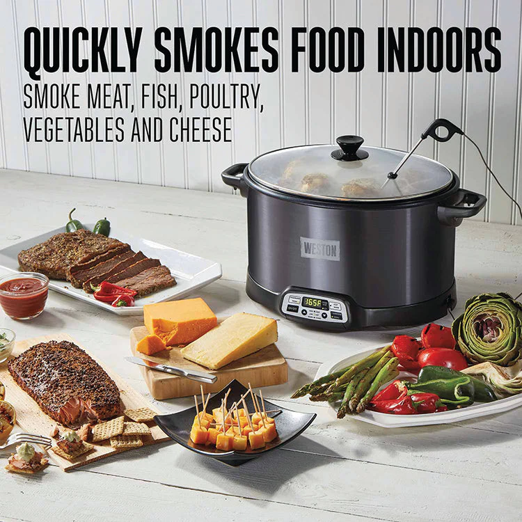 2-In-1 Indoor Smoker & Slow Cooker - Image 2