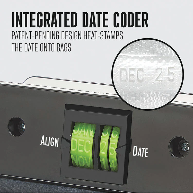 2-In-1 Liquid And Dry Vacuum Sealer With Date Coder Stamp - Image 4