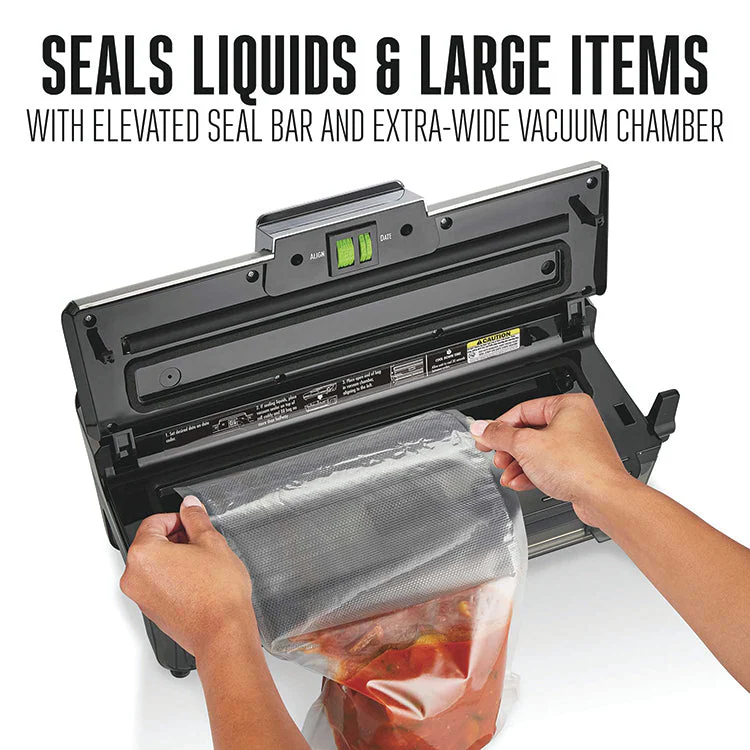 2-In-1 Liquid And Dry Vacuum Sealer With Date Coder Stamp - Image 6