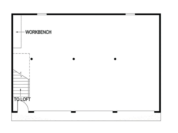 2- Or 3-Car Garage With Loft, E-Plan - Image 2