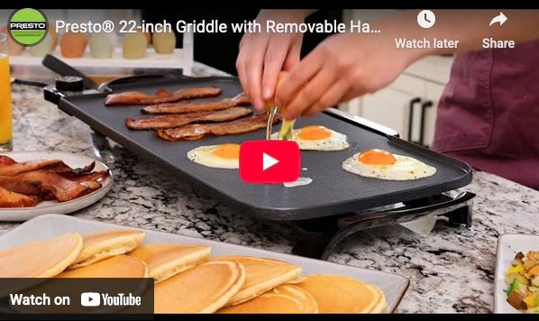 22" Electric Griddle W/Removable Handles - Image 3