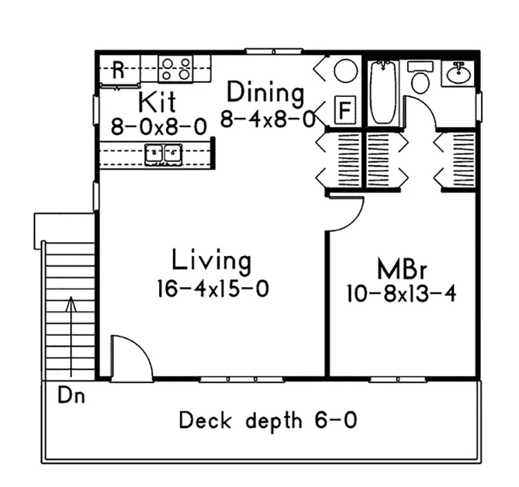 3-Car Carport With Apartment, E-Plan - Image 2