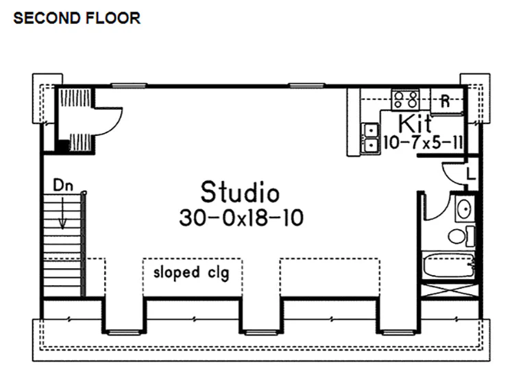 Liesel 3-Car Garage Apartment, E-Plan - Image 3