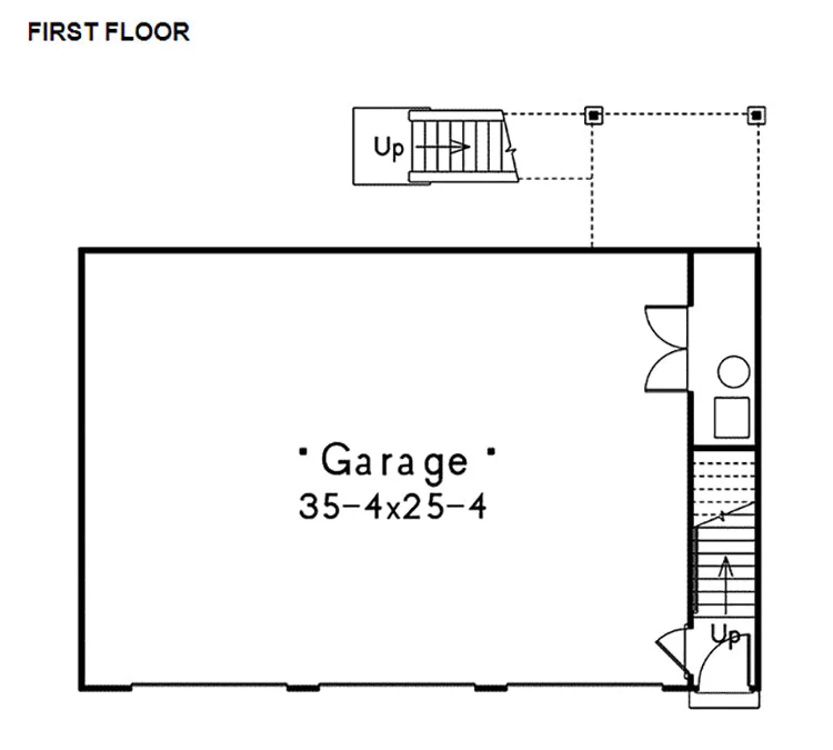 3-Car Garage Apartment, E-Plan - Image 2