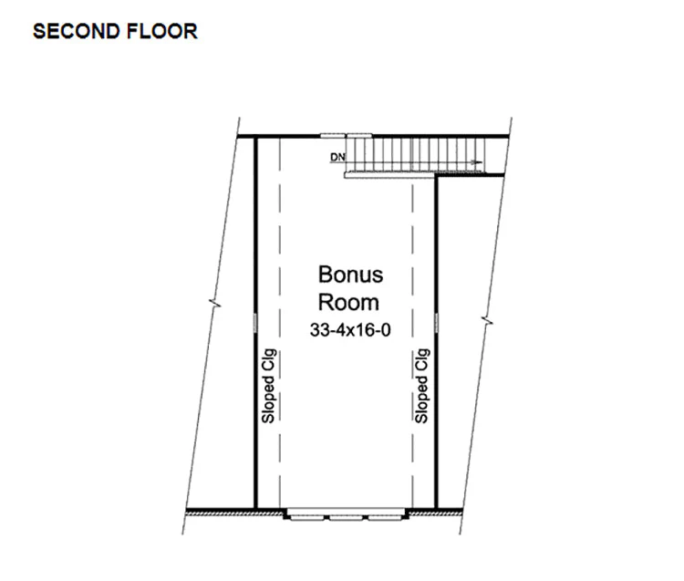 3-Car Garage With Bonus Room, E-Plan - Image 3