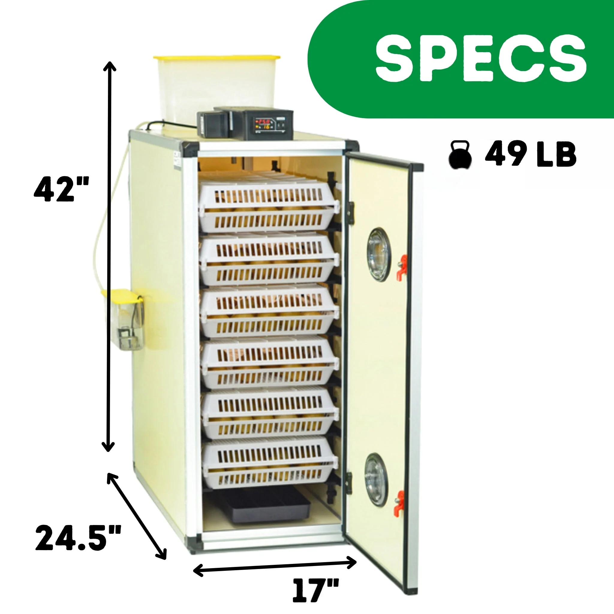 360 Eggs Incubator Kit (180 Set + 180 Hatch) - Image 12