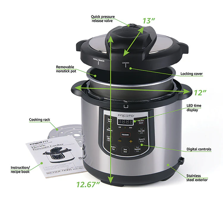 6-Quart Electric Pressure Cooker Plus - Image 3
