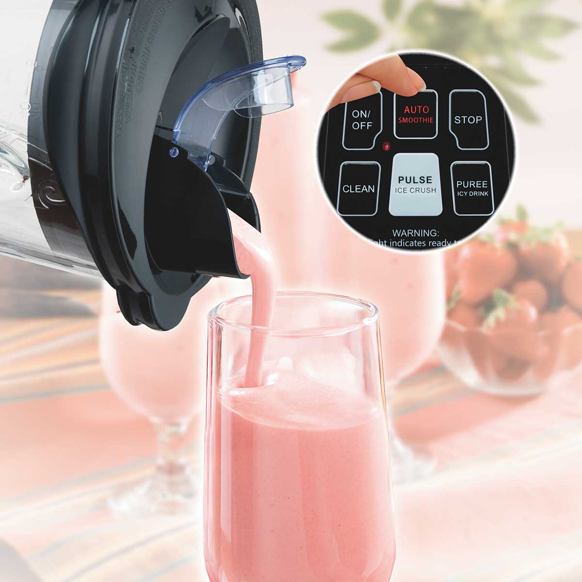 Smoothie Smart™ 40 oz. Blender with Glass Jar - Image 4