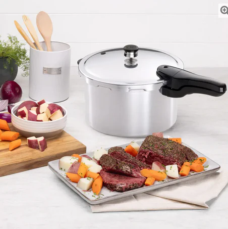 8 Qt. Aluminum Pressure Cooker - Image 2
