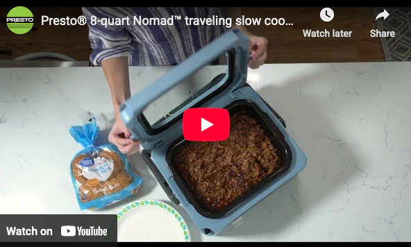 8-Quart Nomad™ Traveling Slow Cooker — Blue - Image 5
