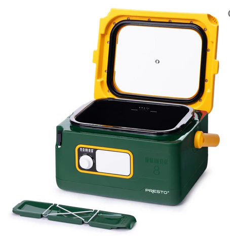 8-Quart Nomad™ Traveling Slow Cooker — Green/Yellow - Image 4