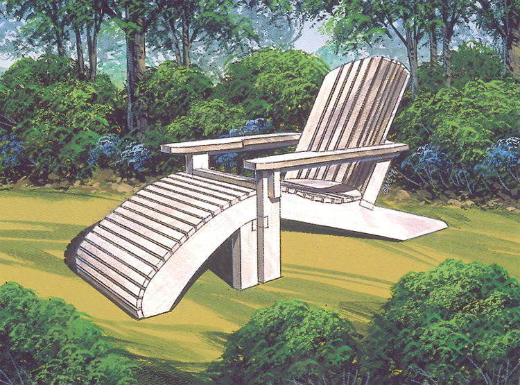 Adirondack Chair, E-Plan