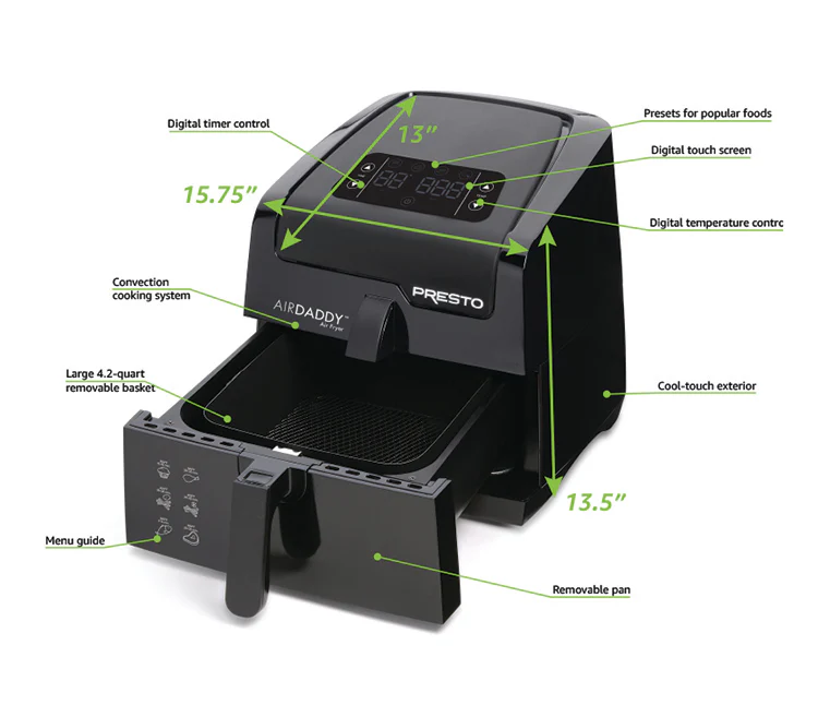 Digital AirDaddy 4.2 Quart Electric Air Fryer - Image 5