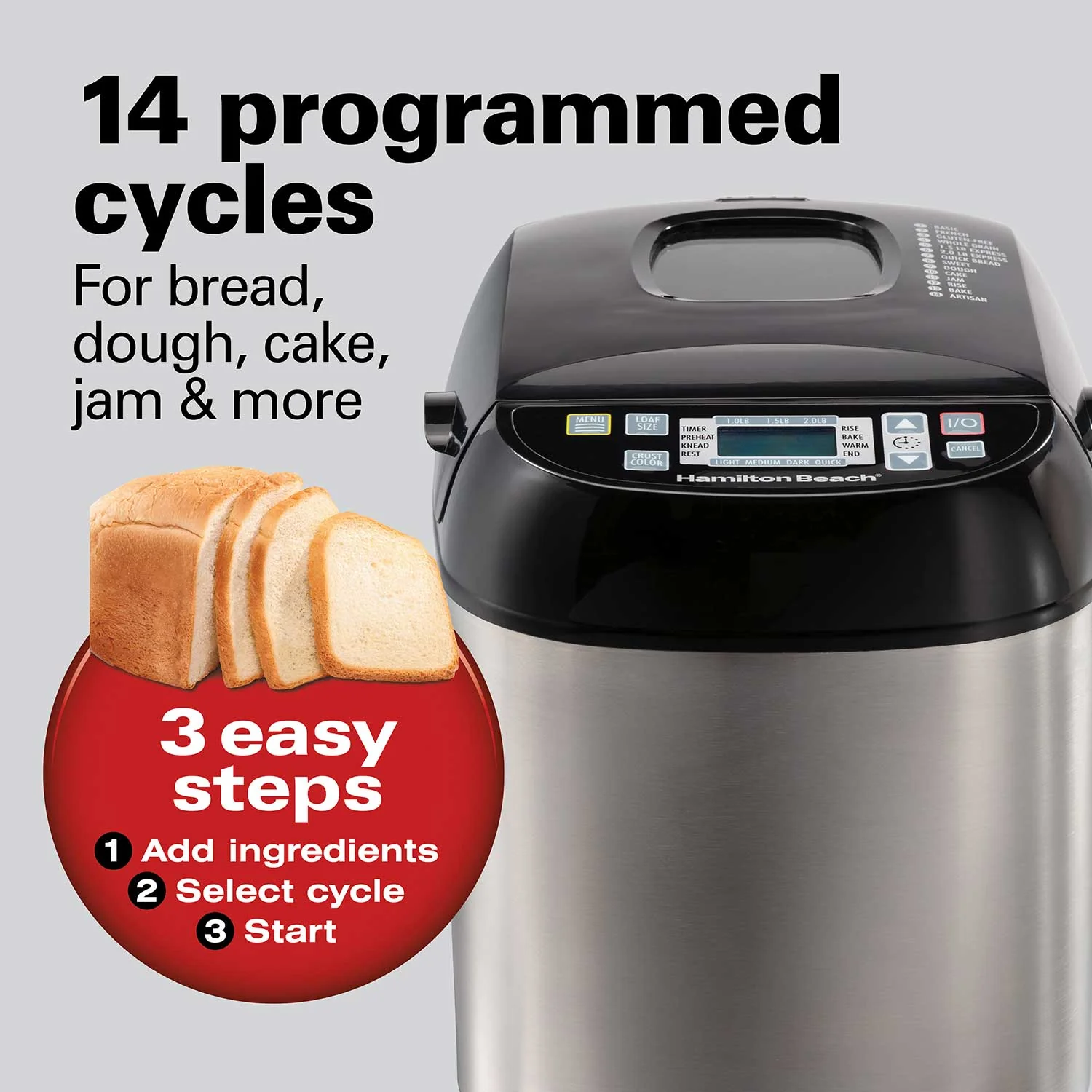 ARTISAN DOUGH & BREAD MAKER, BLACK & STAINLESS - Image 6