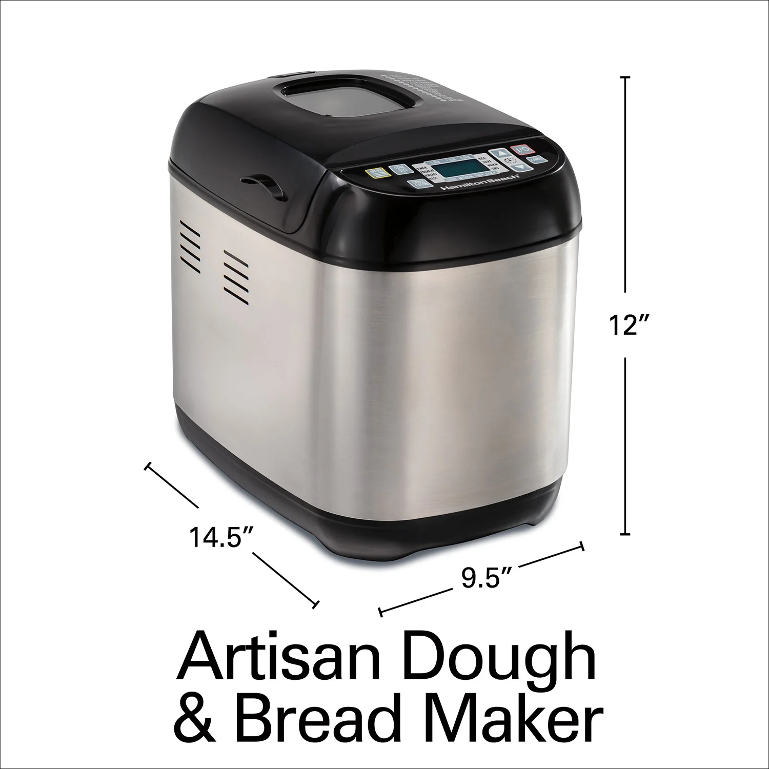 ARTISAN DOUGH & BREAD MAKER, BLACK & STAINLESS - Image 8