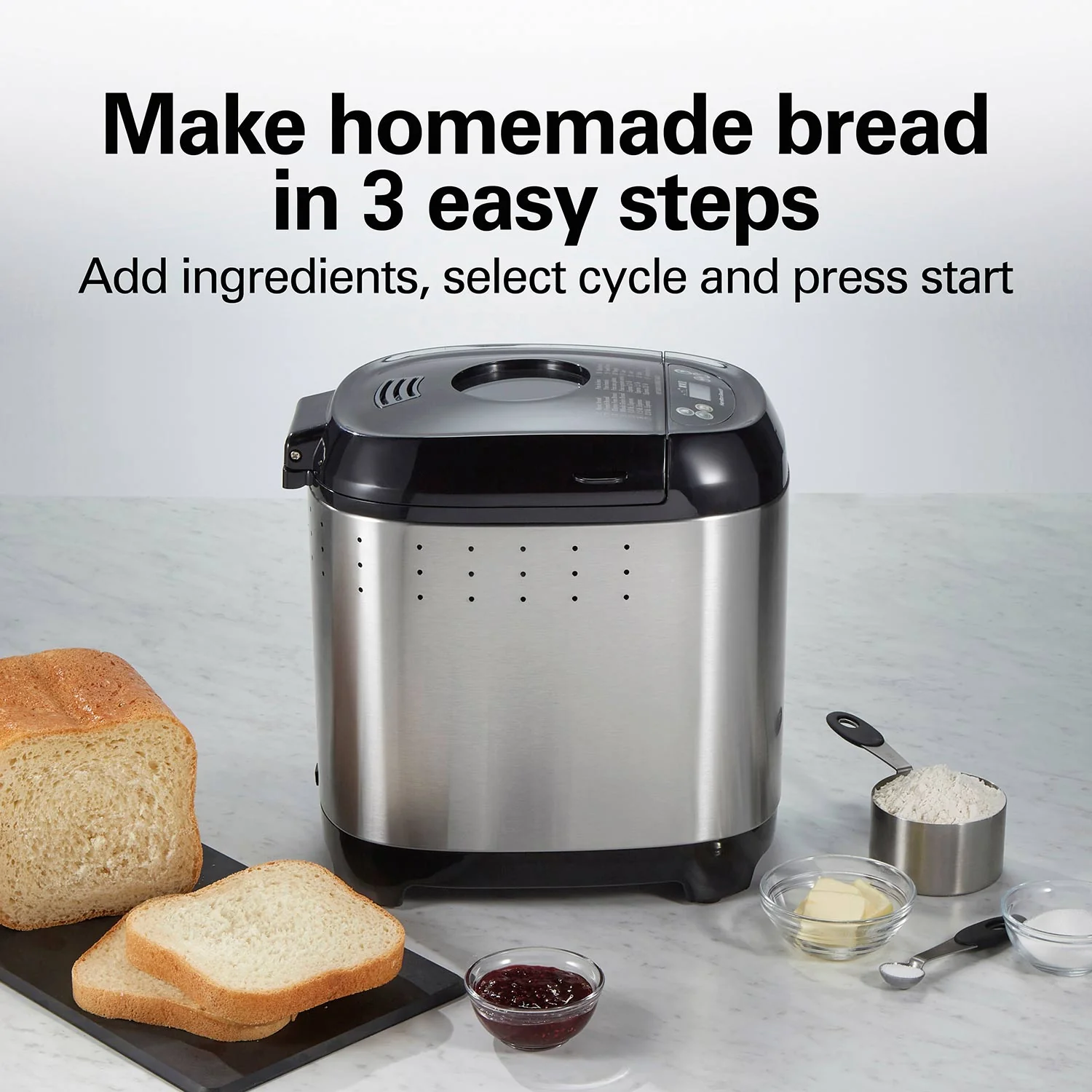ARTISAN DOUGH & BREAD MAKER, STAINLESS STEEL - Image 2
