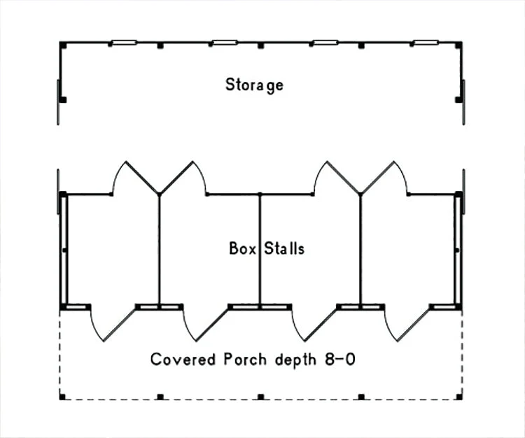 Barngat Horse Pole Building, E-Plan - Image 2