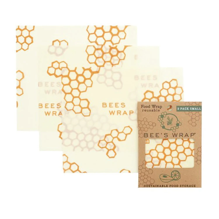 BEE'S WRAP 3-PACK HONEYCOMB, SMALL SIZE