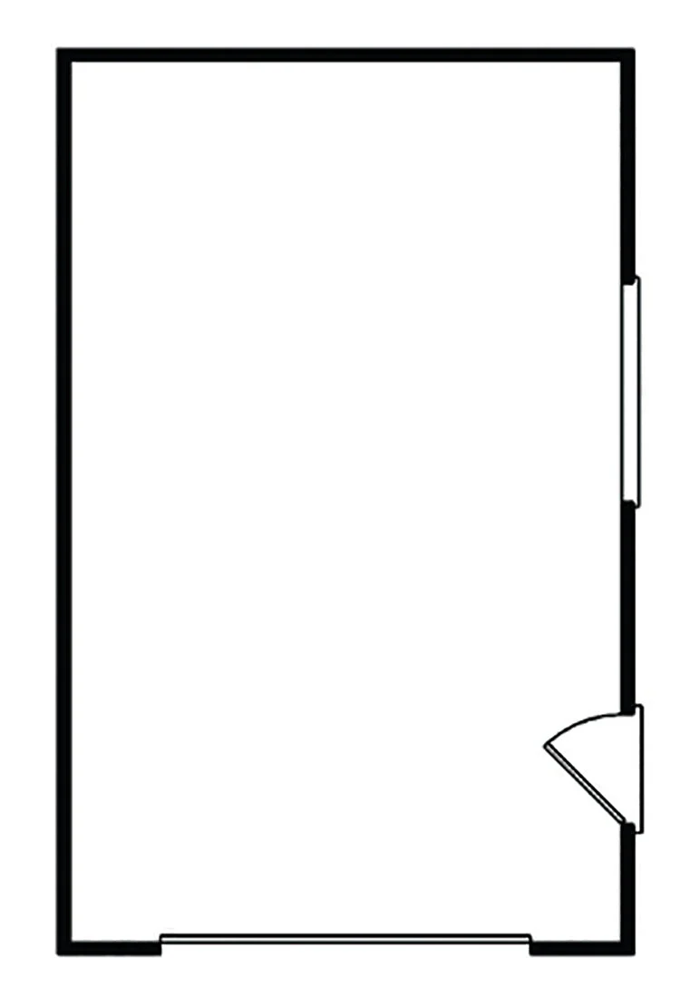 Daylon One-Car Garage, E-Plan - Image 2