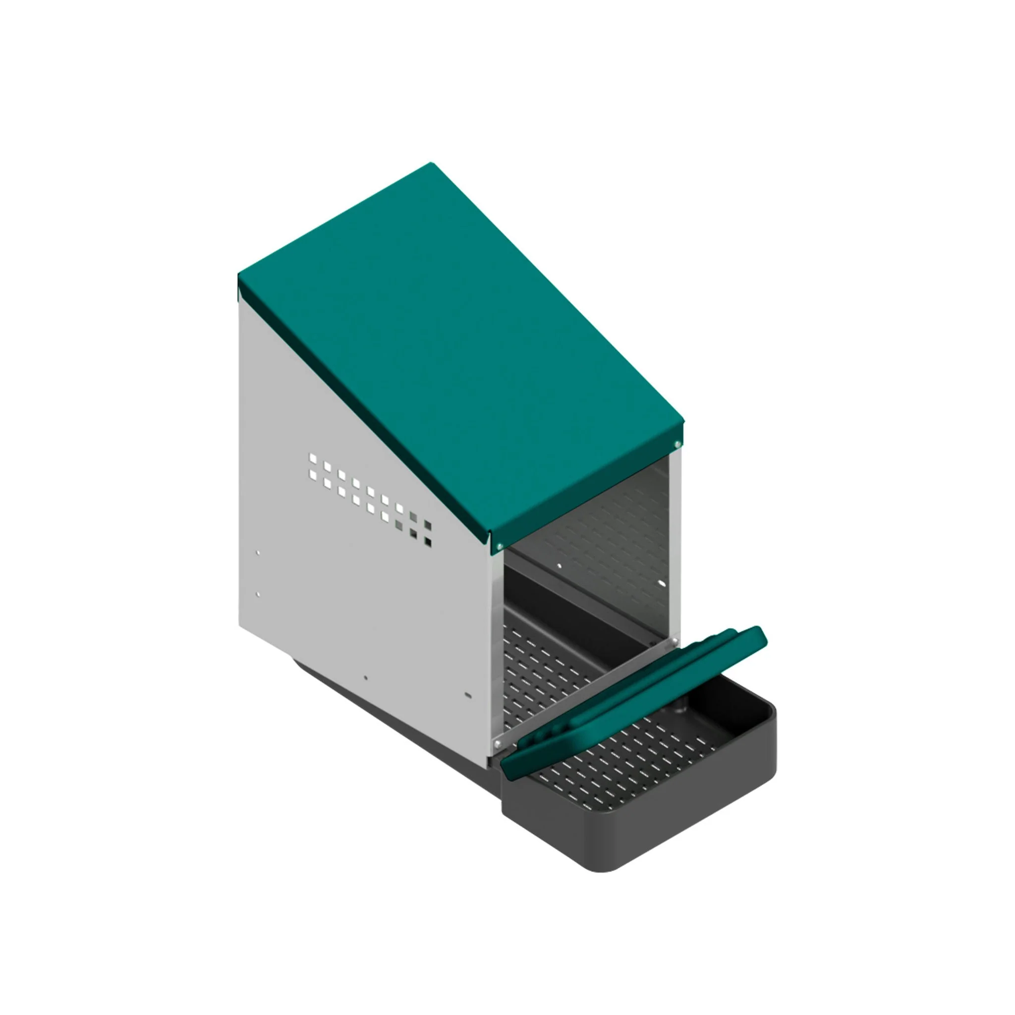 EggHouse Galvanized Nesting Box (Up to 10 Birds) - Image 3